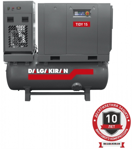 Винтовой компрессор Dalgakiran Tidy 15 500L Compact